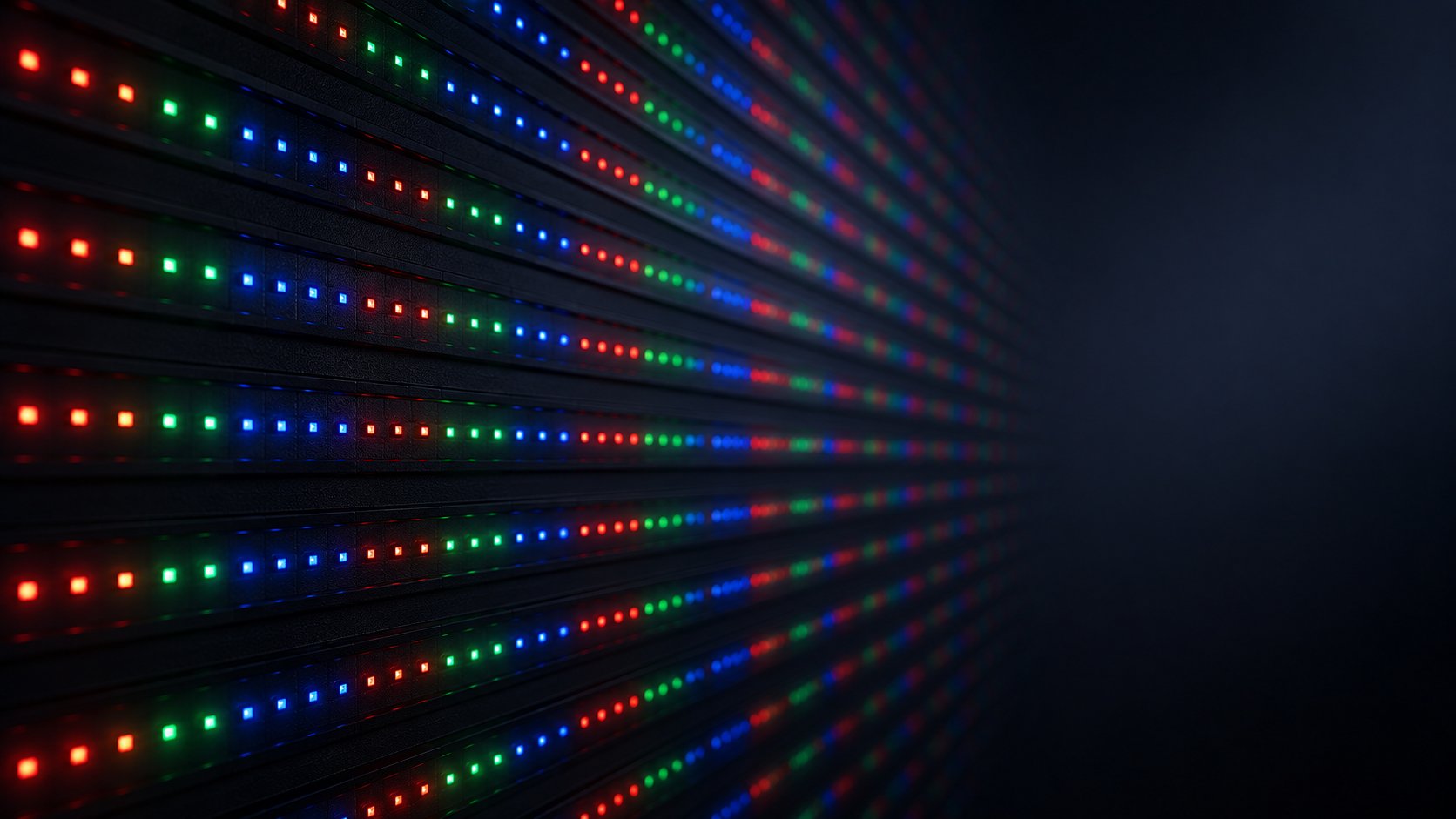 LED screen close-up